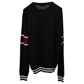 Dolce & Gabbana-Dolce & Gabbana Black DG Passion Sweater in Black Virgin Wool-Other