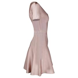 Herve Leger-Herve Leger Trish A-Line Mini Dress in Pastel Pink Rayon-Other