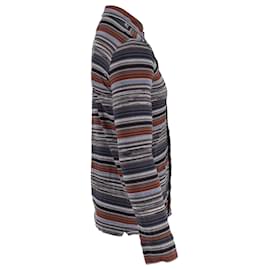 Missoni-Missoni Long Sleeved Striped Shirt in Multicolor Cotton-Multiple colors