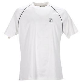 Camiseta com logo Brunello Cucinelli em algodão branco Branco