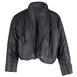 Yeezy YZY x Gap Puffer Cropped Jacket in Black Polyester Black