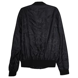 Dior-Dior Bomber Jacket in Black Polyamide-Black