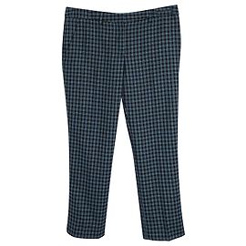 Calça xadrez Miu Miu em lã multicolorida Outro Impressão em python