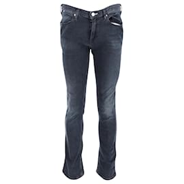 Acne-Jeans skinny fit Acne Studios in denim di cotone blu scuro-Blu,Blu navy