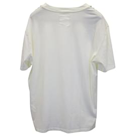 Valentino Garavani-Valentino Garavani Rockstud Shoulder T-shirt in White Cotton-White