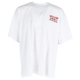 Vêtements T-shirt Vetements 'My name is' em Algodão Branco Outro