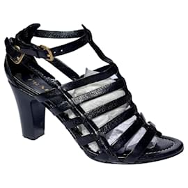 Prada-Prada black caged sandals-Black