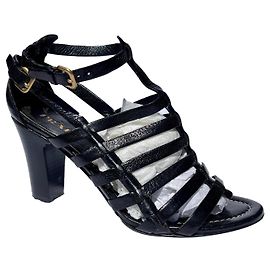 Sandales cage Prada noires Noir