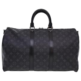 Louis Vuitton-LOUIS VUITTON Eclipse Keepall Bandouliere 45 Boston Bag M43278 Autenticação de LV 40033NO-Outro