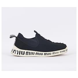 Miu Miu-Baskets MIU MIU T.UE 36 chiffon-Noir