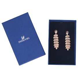 Swarovski-SWAROVSKI  Earrings T.  Crystal-Golden
