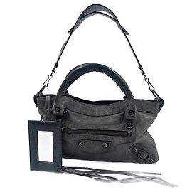 Balenciaga Cuir d'agneau gris First Gris