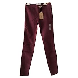 Abercrombie & Fitch-Pants-Dark red
