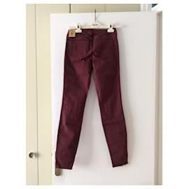 Abercrombie & Fitch-Pants-Dark red