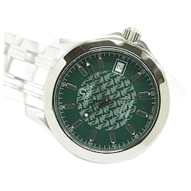 Omega-OMEGA SEA MASTER120 Jacques Mayol1998 green Dial Genuine goods 2506-70 Mens-Silvery