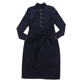 Chanel-chanel knit dress-Navy blue