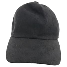 Louis Vuitton-**Louis Vuitton Black Cotton Cap-Black