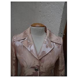 Dolce & Gabbana-Coats, Outerwear-Pink,Golden