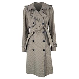 Chanel-Chanel, Legendary Chain Trim Quilted Trench-Beige