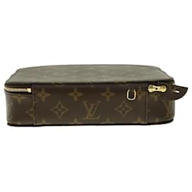 Louis Vuitton-LOUIS VUITTON Monogramm Monte Carlo Schmuck-Accessoire-Box M47350 LV Auth 39765-Andere