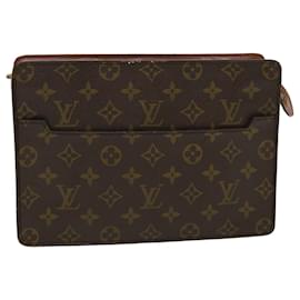 Louis Vuitton-LOUIS VUITTON Monogram Pochette Homme Clutch Bag M51795 LV Auth 39891-Other