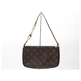 Louis Vuitton-LOUIS VUITTON HANDBAG POUCH ACCESSORIES NM CANVAS MONOGRAM M40712 BAGS-Brown