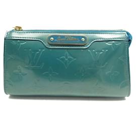 Louis Vuitton-LOUIS VUITTON HANDBAG POUCH COSMETIC POUCH MONOGRAM VERNIS POUCH-Turquoise