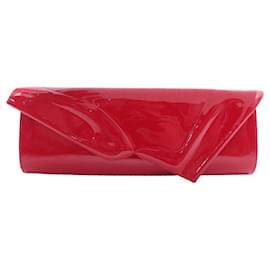 Christian Louboutin-NEW CHRISTIAN LOUBOUTIN SO KATE BAGUETTE CLUTCH BAG 3165033 Red leather-Red