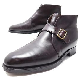 SAPATOS JOHN LOBB VARESE 7E 41 BOTAS COM FIVELA BOTAS DE COURO MARROM Marrom