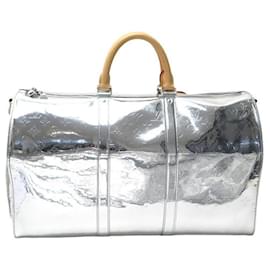 Louis Vuitton-NEW LOUIS VUITTON KEEPALL TRAVEL BAG 50 MIRROR VIRGIL ABLOH M45886 NEW BAG-Silvery