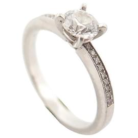 Chopard-CHOPARD SOLITAIRE RING 829074-9006 FOR EVER T50 IN PLATINUM DIAMONDS 0.5ct-Silvery