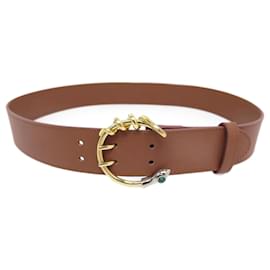 Chloé NUOVA CINTURA CHLOE CALLIE SERPENTE T 76 S CAMEL NUOVA CINTURA IN PELLE MARRONE Cammello