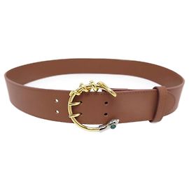 Chloé NEUER GÜRTEL CHLOE CALLIE SNAKE T 76 S CAMEL NEUER BRAUNER LEDERGÜRTEL Kamel