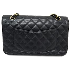 Chanel-CHANEL TIMELESS CLASSIC MEDIUM CAVIAR LEATHER HAND BAG-Black