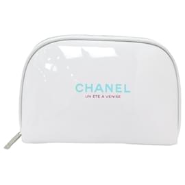 Chanel-LOT 2 CHANEL KITS A SUMMER IN VENICE AND MAKE UP PATENT LEATHER RED WHITE POUCH-Red
