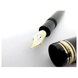 Montblanc-MEISTERSTUCK MONTBLANC FEATHER PEN 149 MB115384 IN BLACK RESIN FOUNTAIN PEN-Black
