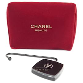 Chanel-NEW LOT CHANEL POUCH + BAG HOLDER LES BEIGES CLUTCHES POUCH AND BAG HOLDER-Red