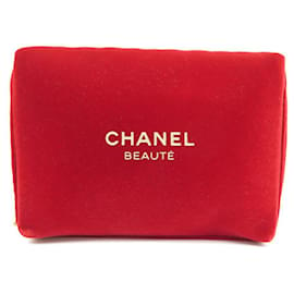 Chanel-NEW LOT CHANEL POUCH + BAG HOLDER LES BEIGES CLUTCHES POUCH AND BAG HOLDER-Red