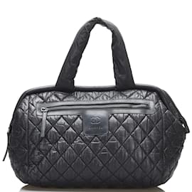 Chanel-Nylon Coco Cocoon Bowling Bag-Black