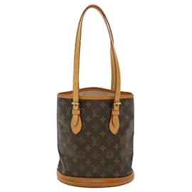 Louis Vuitton-LOUIS VUITTON Monogram Bucket PM Shoulder Bag M42238 LV Auth yk6482-Other