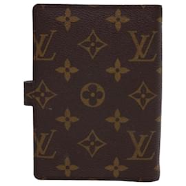 Louis Vuitton-LOUIS VUITTON Monogram Agenda Partonaire PM Day Planner Cover R21029 auth 39995-Other