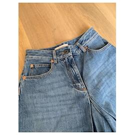 Valentino Garavani-Pants, leggings-Blue