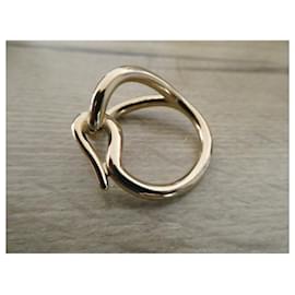 Hermès-Hermès scarf ring "jumbo" golden-Gold hardware