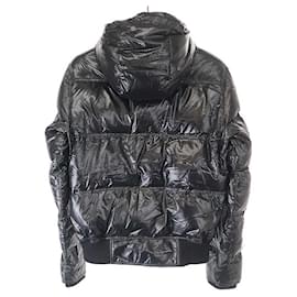 Gucci-*GUCCI Gucci  Logo Patch Nylon Down Jacket Black Size: 44 men's-Black