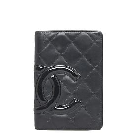 Chanel Quilted Ligne Cambon Agenda Cover Black