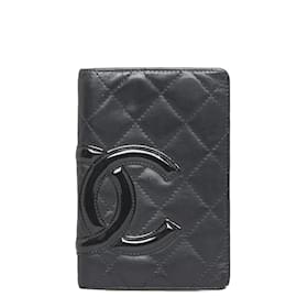 Chanel-Quilted Ligne Cambon Agenda Cover-Black