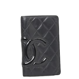 Chanel-Quilted Ligne Cambon Agenda Cover-Black