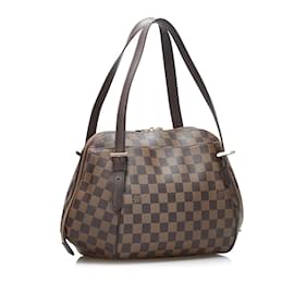 Louis Vuitton-Damier Ebene Belem MM N51174-Brown