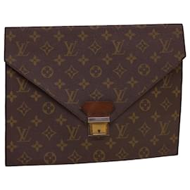 Louis Vuitton-LOUIS VUITTON Monogram Posh plate Briefcase M53522 LV Auth rd4766-Other