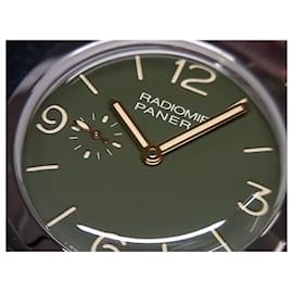 Panerai-PANERAI Radiomir 45 MM green Dial PAM00995 Mens-Silvery